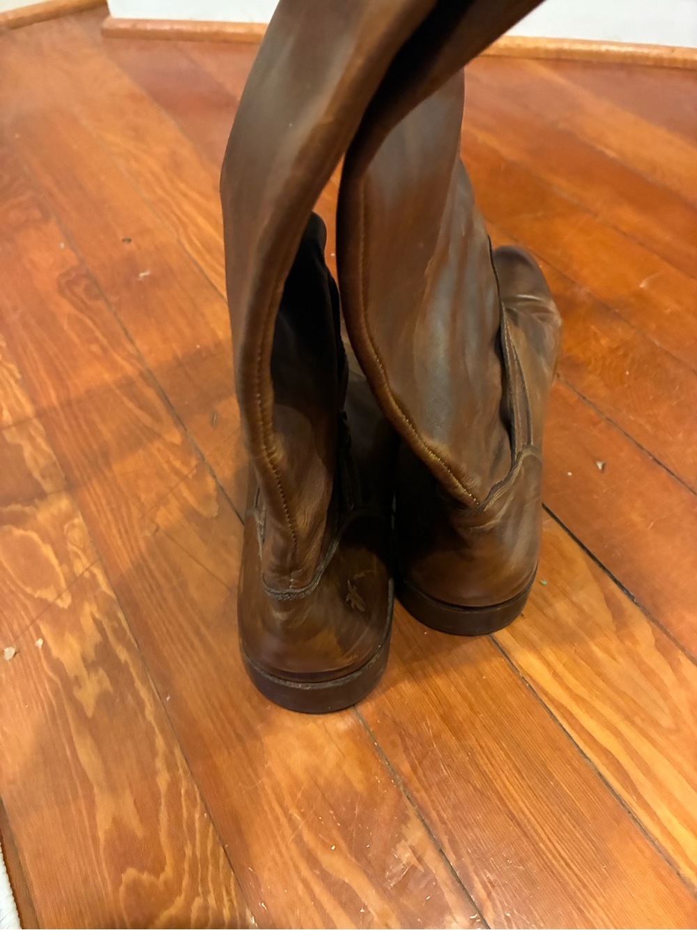 Frye Women's Brown Leather Knee-High Boots - Picture 6 of 6